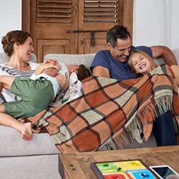 Lavish Home Faux Cashmere Acrylic Throw Blanket