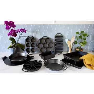 Lodge Cast Iron Loaf Pan Set for Perfect Baking