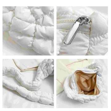 Lightweight Quilted Puffer Tote Bag for Daily Use