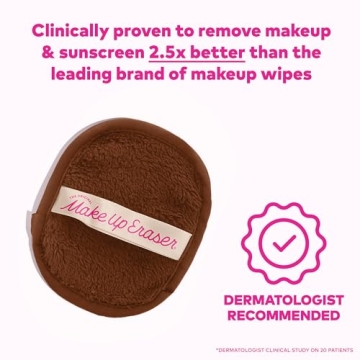 The Original MakeUp Eraser, 7-Day Set, Erase All Makeup With Just Water, Including Waterproof Mascara, Eyeliner, Foundation, Lipstick, Sunscreen, and More! Neutrals, 7ct.