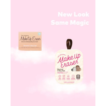 The Original MakeUp Eraser, 7-Day Set, Erase All Makeup With Just Water, Including Waterproof Mascara, Eyeliner, Foundation, Lipstick, Sunscreen, and More! Neutrals, 7ct.