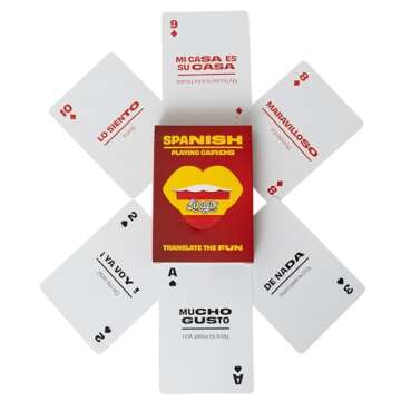 Spanish Lingo Playing Cards - Learn Spanish While Playing