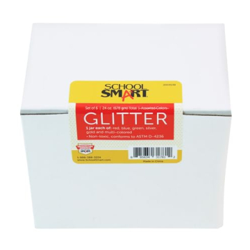 Vibrant School Smart Craft Glitter Pack of 6 - Non-Toxic
