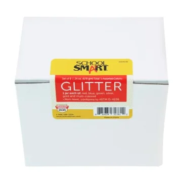 Vibrant School Smart Craft Glitter Pack of 6 - Non-Toxic