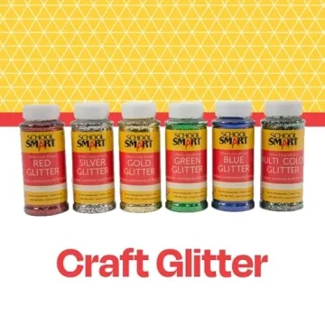Vibrant School Smart Craft Glitter Pack of 6 - Non-Toxic