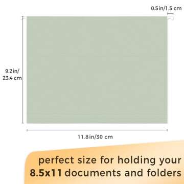 SUNEE Hanging File Folders: 50 Pastel File Organizers