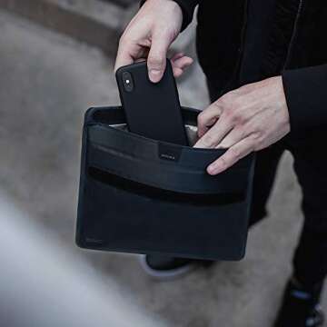 OffGrid Faraday Bags for Phones - Premium EMP Proof Faraday Bags - Device Shielding Data Security for Signal Blocking, Anti-Tracking, Anti-Spying Protection- Black