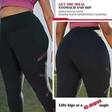 YOHOYOHA Plus Size Yoga Pants for Active Women