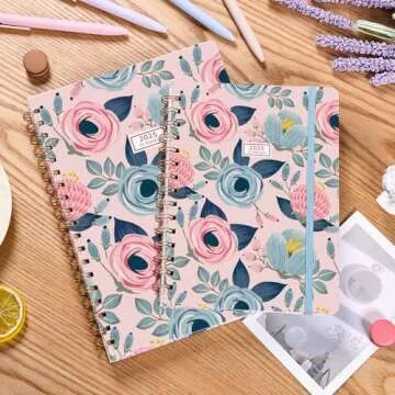 Planner 2025-2025 Planner Weekly and Monthly, Jan. 2025 – Dec. 2025 Hardcover Calendar Planner 2025 for Women Spiral Bound, Inner Pocket, 6”×8.5”
