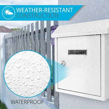 Secure Weatherproof Locking Mailbox for Home & Business