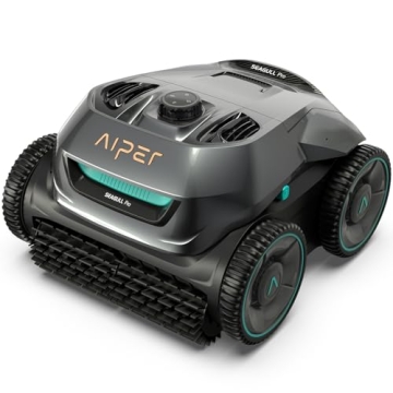 AIPER Seagull Pro Cordless Robotic Pool Cleaner, WavePath Navigation, Wall-Climbing, Quad-Motor, 150...