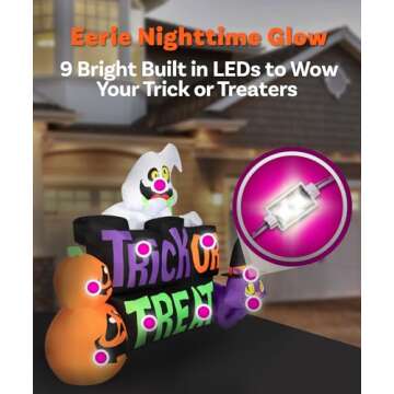 Holidayana 9ft Halloween Inflatables Perfect for Outdoor Decor