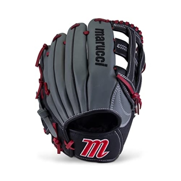 Marucci Boys Right Hand Thrower Baseball Glove - Durable Leather & Flexible Design, 12 US
