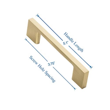 Stylish Satin Brass Cabinet Handles for Home Improvement