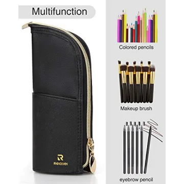 Compact Makeup Brush Case for Travel and Storage