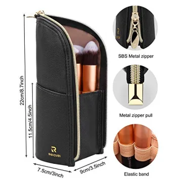 Compact Makeup Brush Case for Travel and Storage