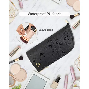 Compact Makeup Brush Case for Travel and Storage