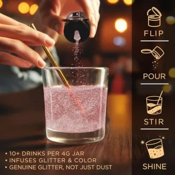 Brew Glitter - Edible Rose Gold Drink Glitter 4g