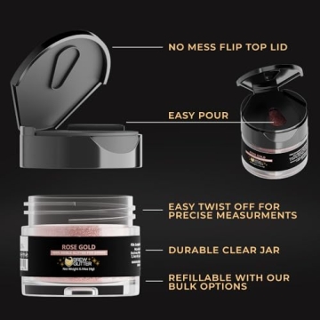 Brew Glitter - Edible Rose Gold Drink Glitter 4g