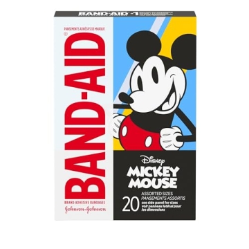 Fun Disney Mickey Mouse Band-Aid Brand Adhesive Bandages for Kids