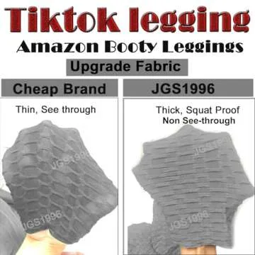 JGS1996 Womens Hidden Scrunch Butt Lifting Workout Leggings High Waist Tummy Control Booty Lift Gym Yoga Pants Tights