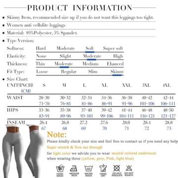 JGS1996 Womens Hidden Scrunch Butt Lifting Workout Leggings High Waist Tummy Control Booty Lift Gym Yoga Pants Tights