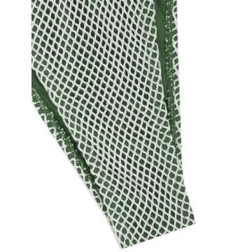 ZAFUL Women's Triangle Bikini Multiway Fishnet Tie Side Bandeau Halter String Bikini Set Two Piece Swimsuit Bathing Suits