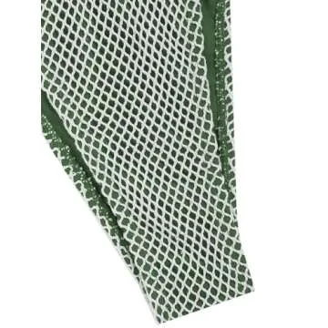 ZAFUL Women's Triangle Bikini Multiway Fishnet Tie Side Bandeau Halter String Bikini Set Two Piece Swimsuit Bathing Suits