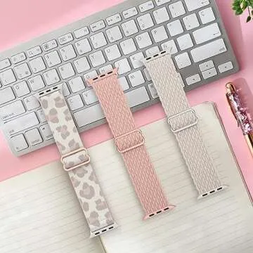 Delidigi Stretchy Apple Watch Bands - Adjustable Comfort