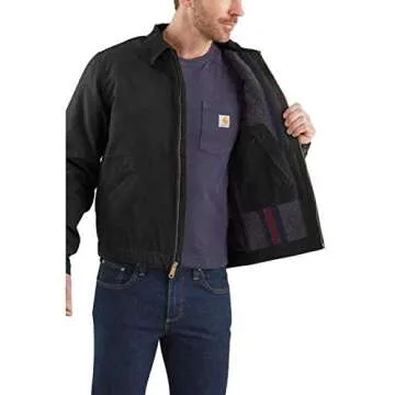 Carhartt Men's Duck Blanket-Lined Jacket - Functional Style