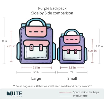 20 Pack Colorful Goodie Bags for Kids Birthday Parties