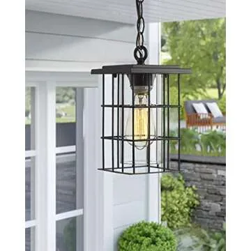 Zeyu 1-Light Exterior Pendant Light - Farmhouse Style