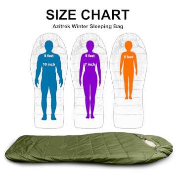 Azitrek 0 Degree Mummy Sleeping Bag | Extra Space & Comfort