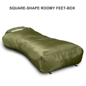 Azitrek 0 Degree Mummy Sleeping Bag | Extra Space & Comfort