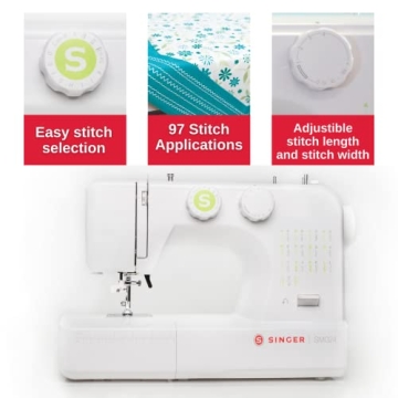 SINGER SM024 Sewing Machine 24 Stitches Beginner Kit