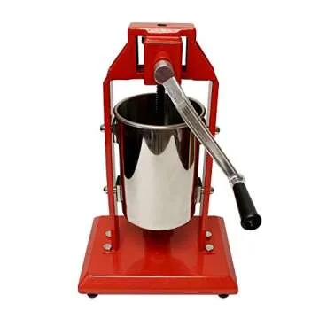 7Penn Vertical Meat Stuffer – 3L Sausage Stuffer Machine with Vertical Stuffer Nozzles, Manual Sausage Press Machine