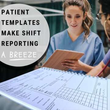 Portage ProNurse Report Spiral Notebook – 200 Patient Templates, 8.5"x11",Essential For Nurses, Ma...