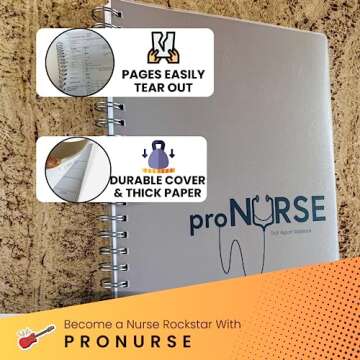 Portage ProNurse Report Spiral Notebook – 200 Patient Templates, 8.5"x11",Essential For Nurses, Makes Shift Reporting A Breeeze, 100 Sheets