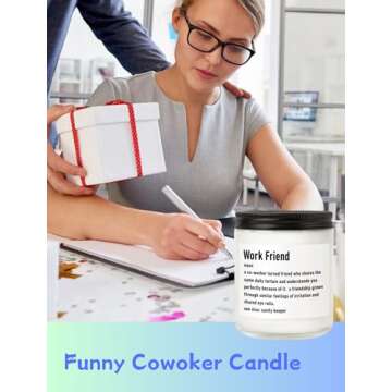 Vanilla Soy Coworker Candle Farewell Gift