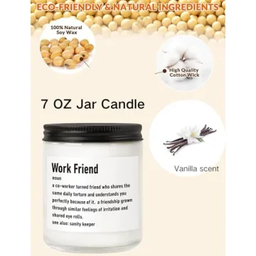 Vanilla Soy Coworker Candle Farewell Gift