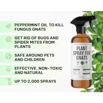 Kate's Home & Garden Plant Spray for Insects & Getting Rid of Gnats with 12 Sticky Traps. Fungus Gna...