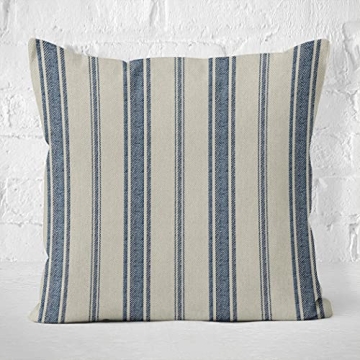 Skully Navy Blue Decorative Throw Pillow Cover 18x18 Inch
