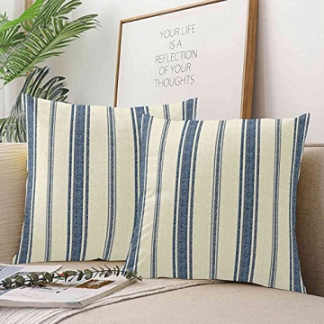 Skully Navy Blue Decorative Throw Pillow Cover 18x18 Inch