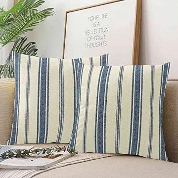 Skully Navy Blue Decorative Throw Pillow Cover 18x18 Inch