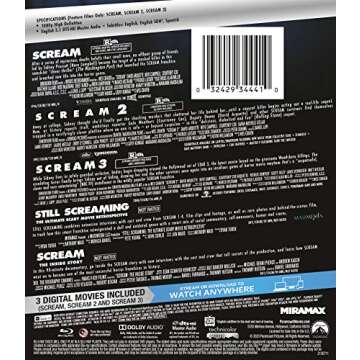 Scream 3 Movie Collection (Blu-ray + Digital)