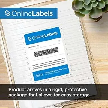 2" Round Labels - Permanent Adhesive, White Matte - Great for Candle and Jar Lids, Products, Favor Labels - Pack of 2,000 Circle Stickers, 100 Sheets - Inkjet/Laser Printers, OL5375WX, OnlineLabels