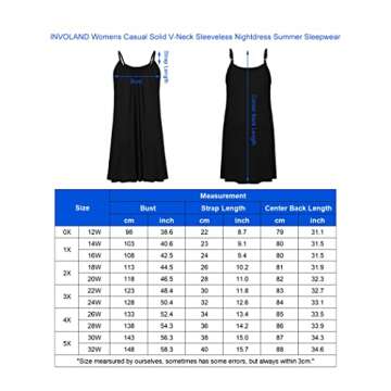 IN'VOLAND Womens Plus Size Nightgown Sleeveless Sleepwear Sleep Tank Chemise Sleepshirts Slip Night Dress (L-5XL) Navy