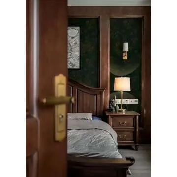 Dimoon 78.7"×17.3”Floral Peel and Stick Wallpaper Dark Green Golden Contact Paper Leaf Waterproof Butterfly Wall Paper Thicken Removable Vintage Self Adhesive Cabinets Shelf Liner Decal Vinyl Roll