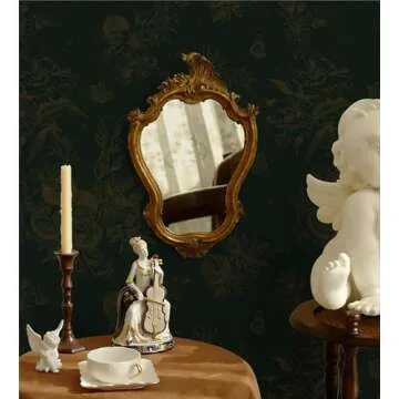 Dimoon 78.7"×17.3”Floral Peel and Stick Wallpaper Dark Green Golden Contact Paper Leaf Waterproof Butterfly Wall Paper Thicken Removable Vintage Self Adhesive Cabinets Shelf Liner Decal Vinyl Roll