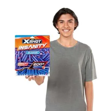 X-Shot Insanity 200 Dart Refill Pack for Epic Fun